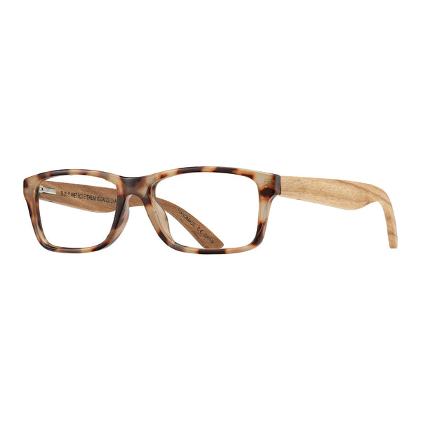 Avalon Reading Glasses - Ivory Marble/Walnut