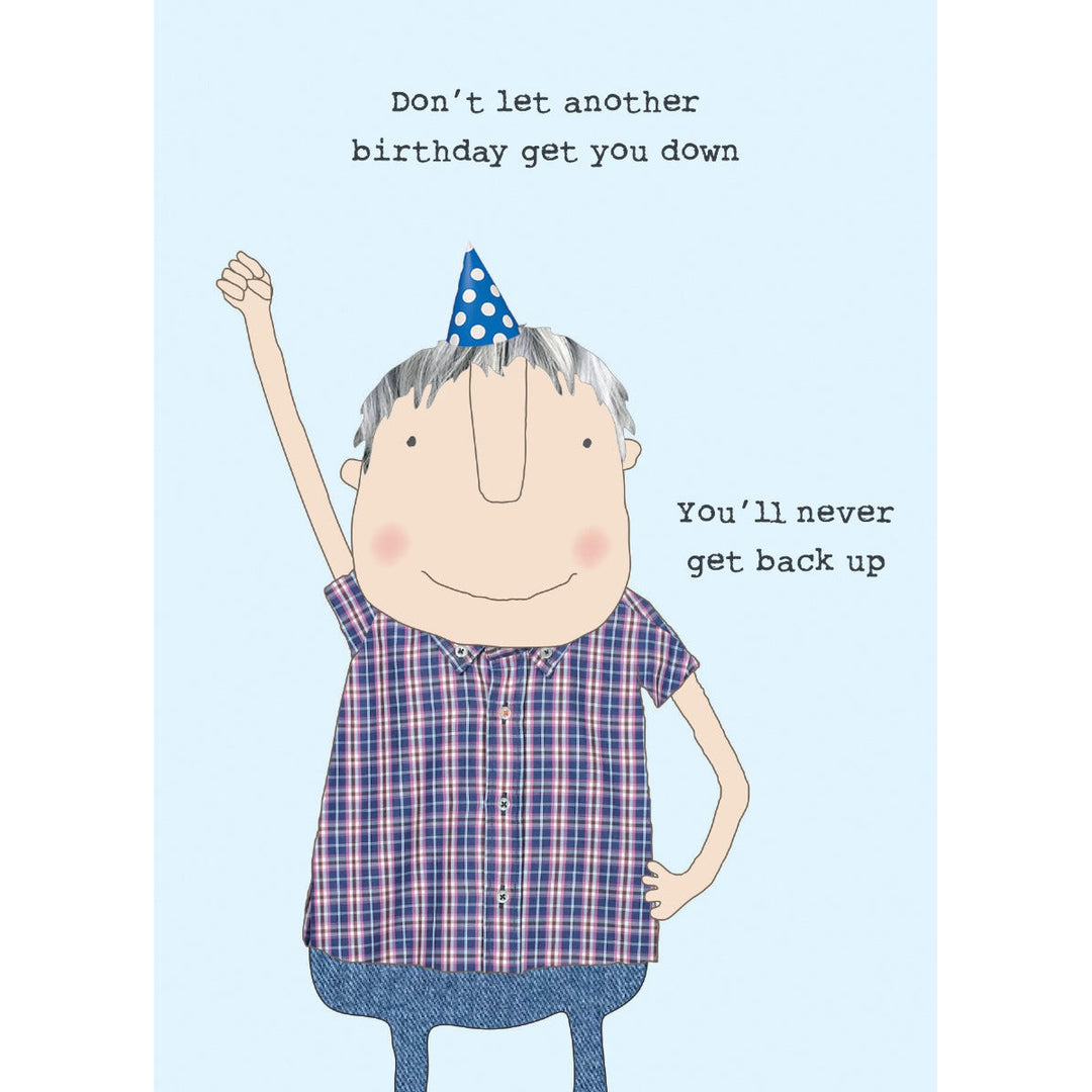 Get Back Up Birthday Card