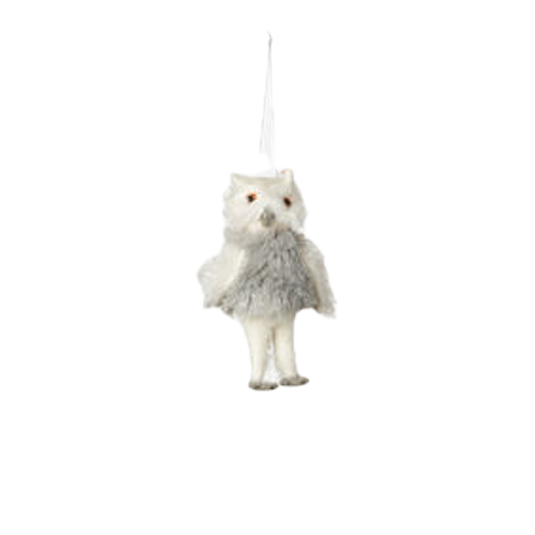 Wool Animal Ornament - Owl