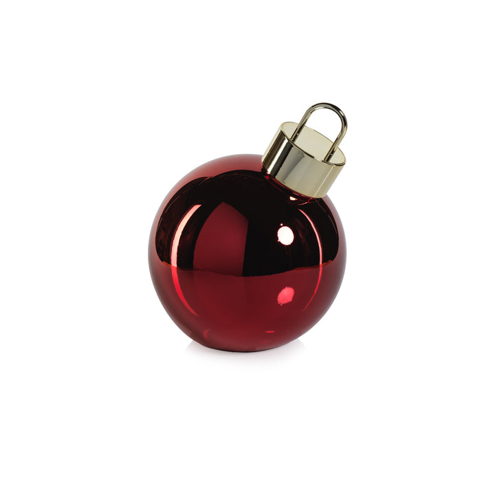 LED Glass Oversized Ornament Ball - Red - 9.75"