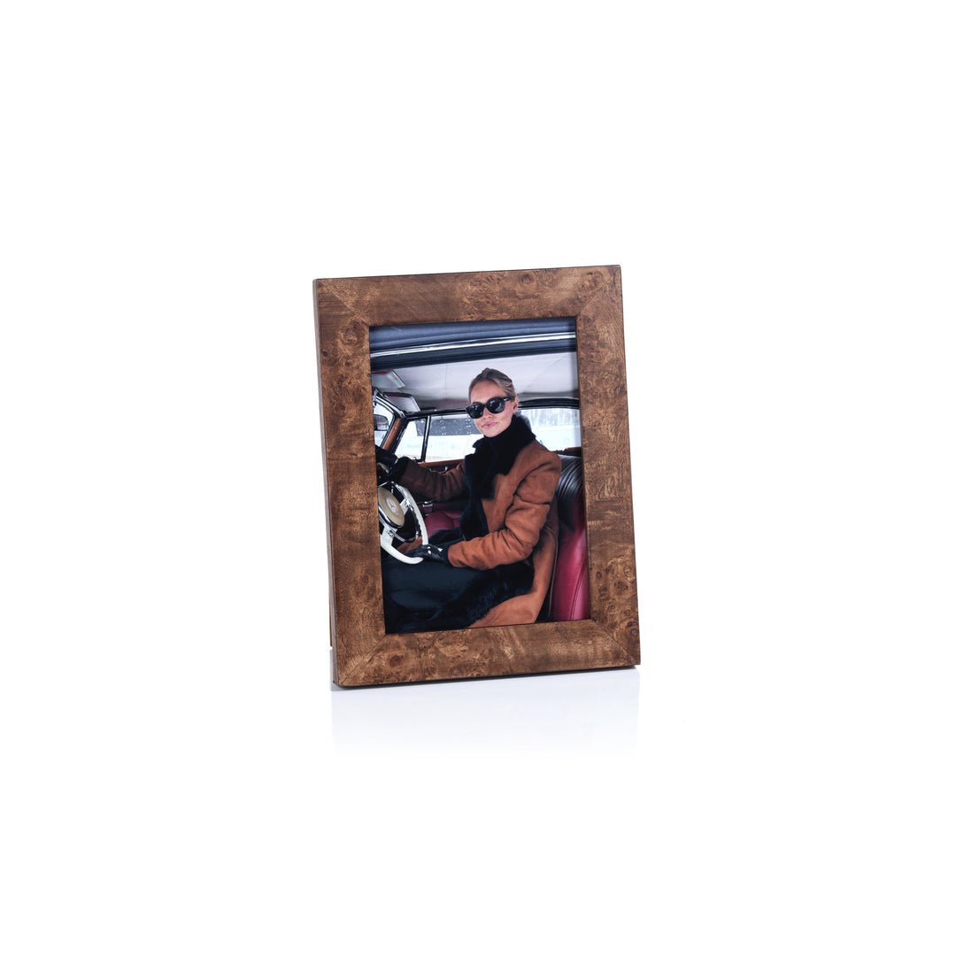 Rosso Burl Wood Photo Frame - 5x7