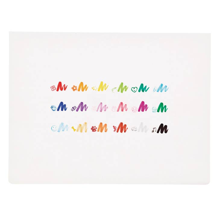 Stampables Double-Ended Stamp & Brush Markers - Set Of 18