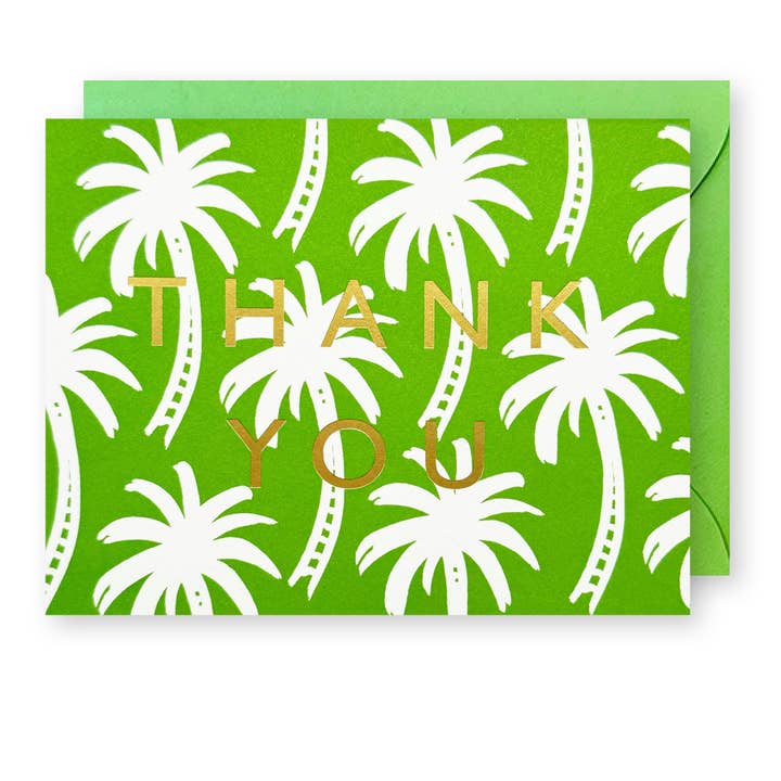 Green Palms Thank You Boxed Set Of 8