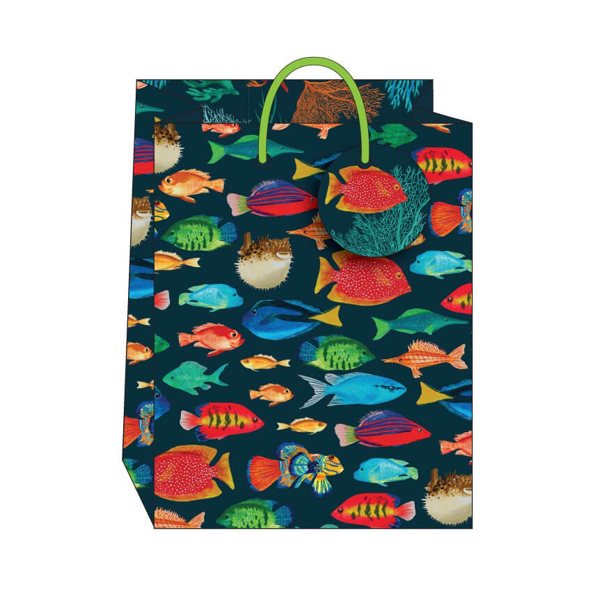 Colorful Fish Medium Gift Bag