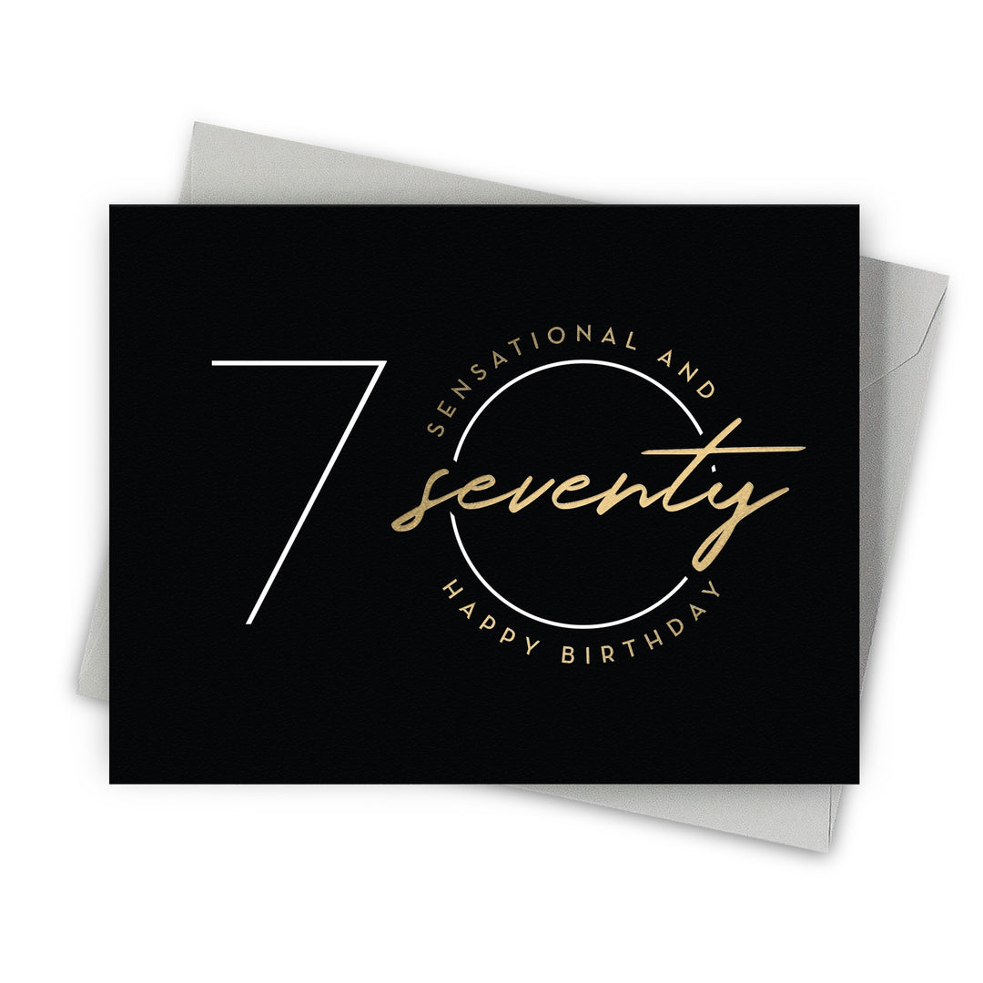 70th Sensational Seventy Birthday Card