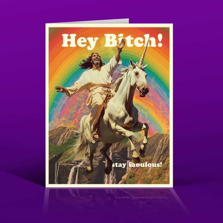 Jesus Bitch Stay Fabulous Birthday Card