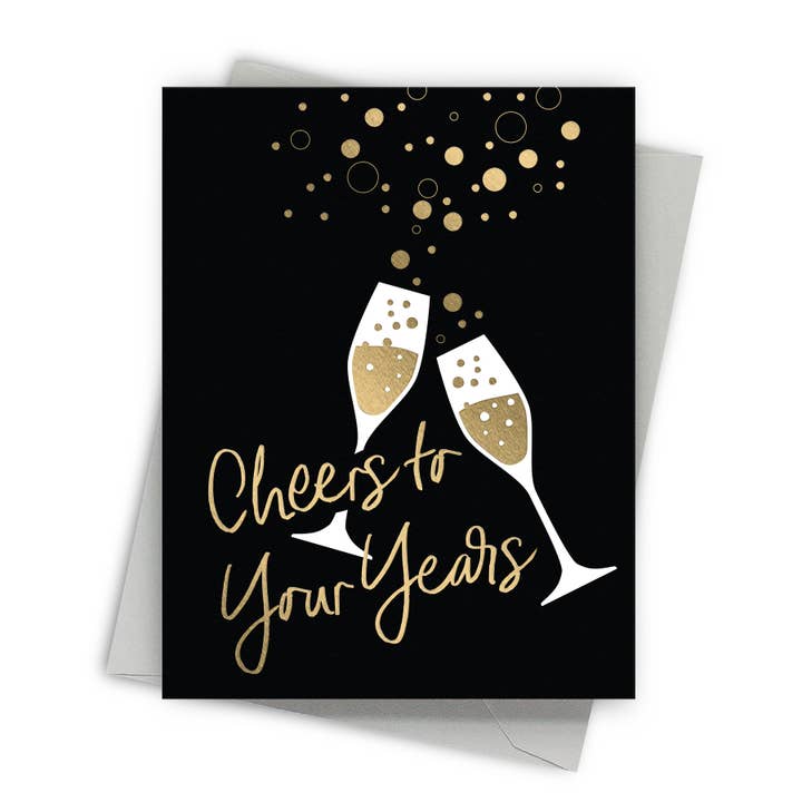 Cheers To Years Greeting Card
