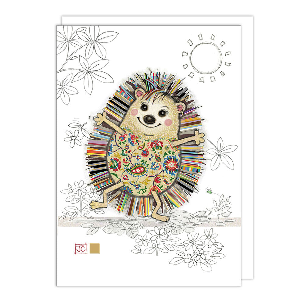 Hattie Hedgehog Blank Greeting Card