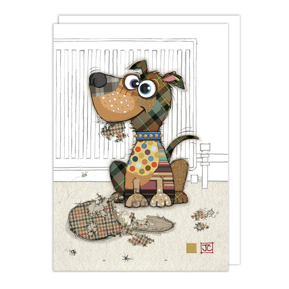 Patches Puppy Blank Greeting Card