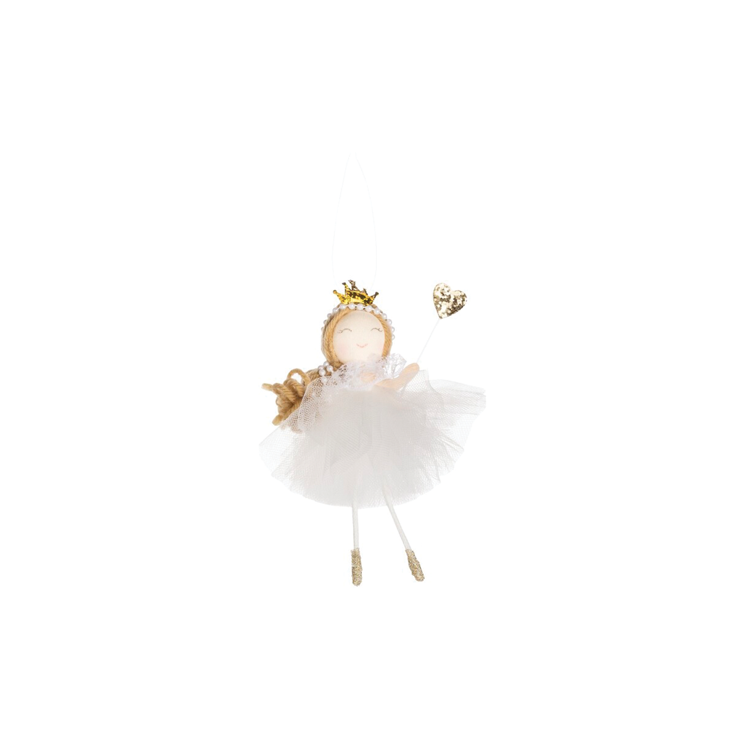 Ballerina In Tulle Dress And Gold Crown Ornament