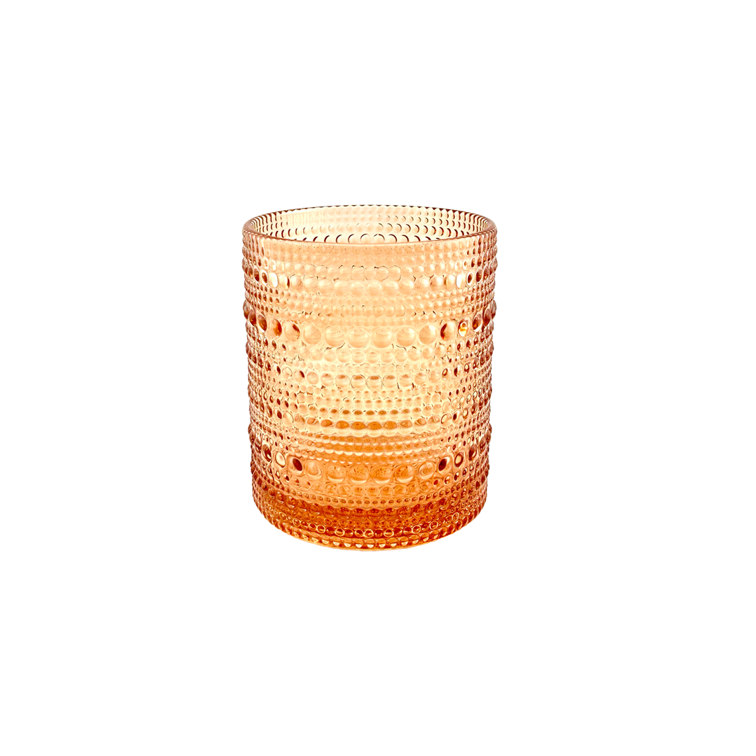 Beaded Jupiter Glass - Orange