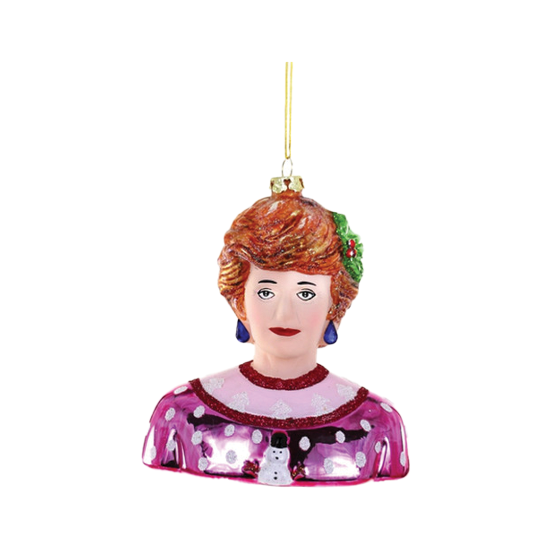 May Your Christmas Be Golden Ornament - Blanche