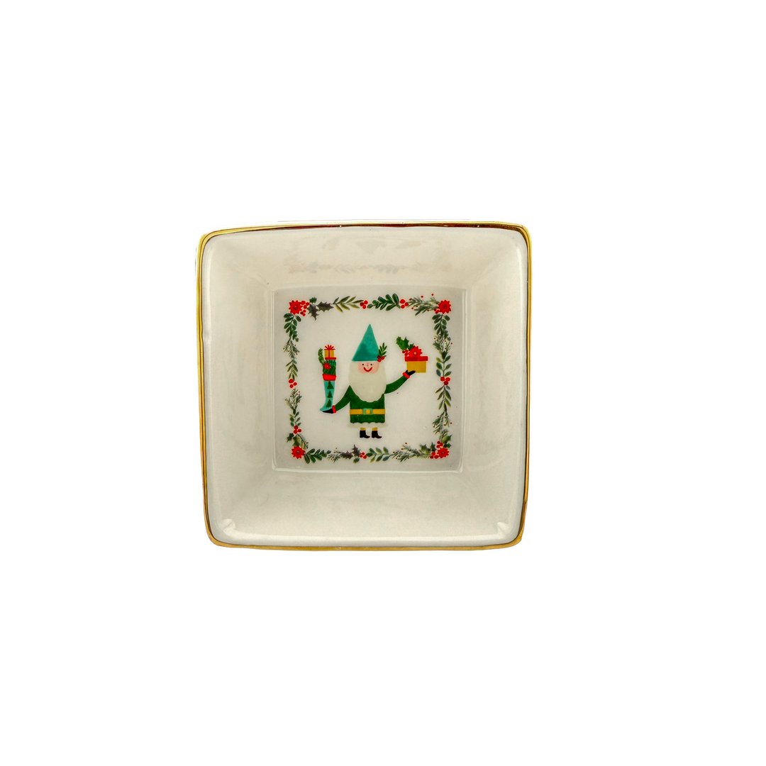 Gnome Square Bowl - Blue Hat