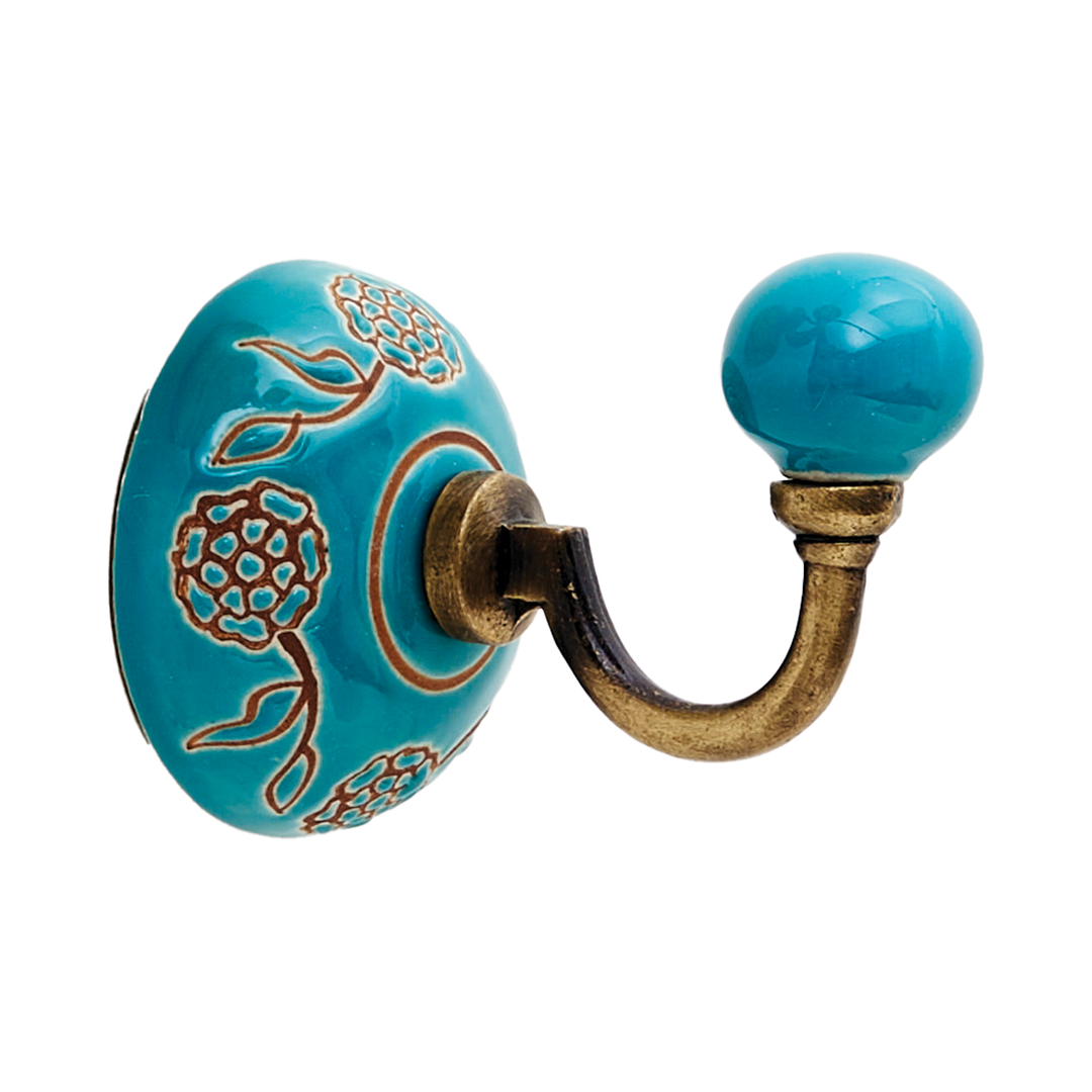 Ceramic Wall Hook - Blue