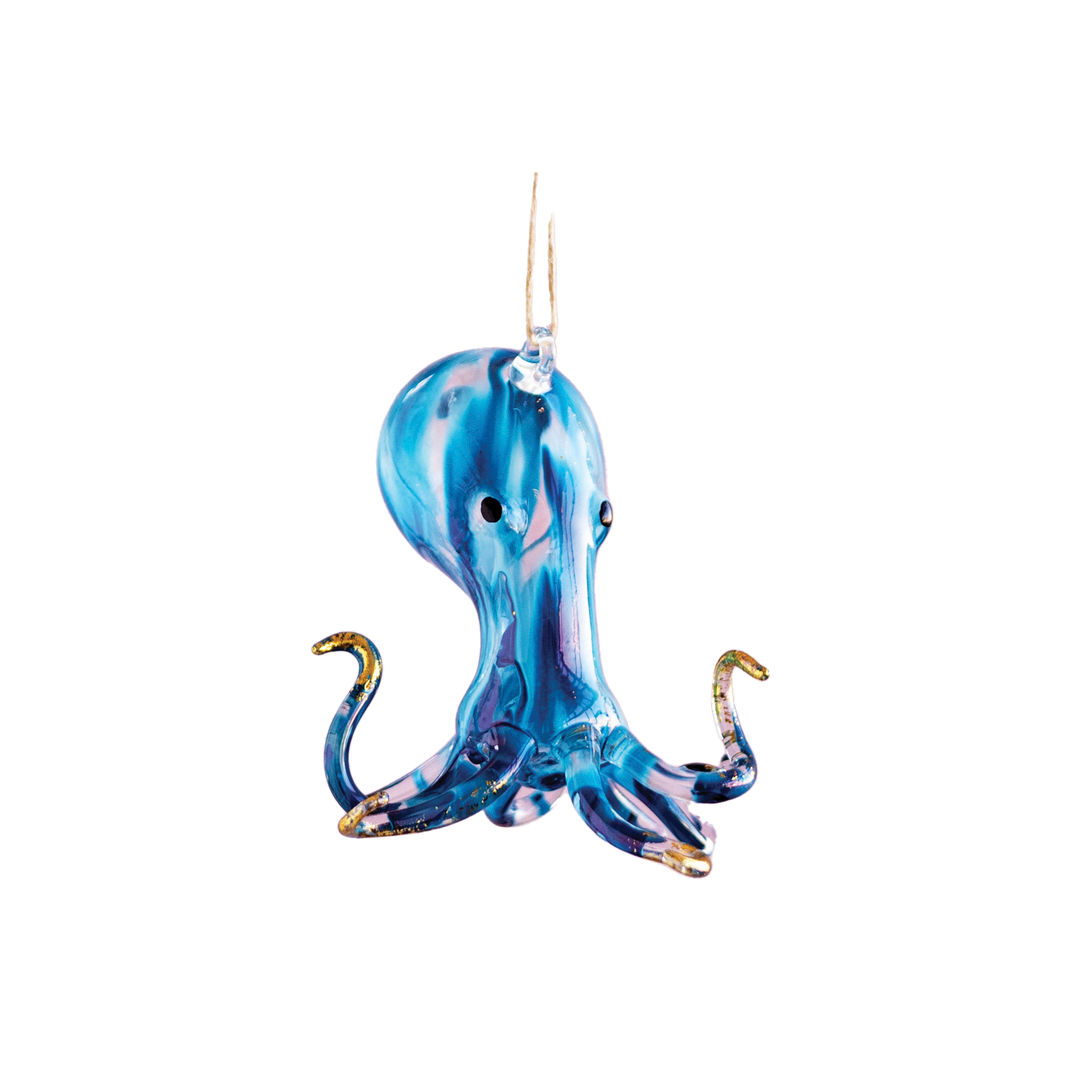 Octopus Ornament - Blue