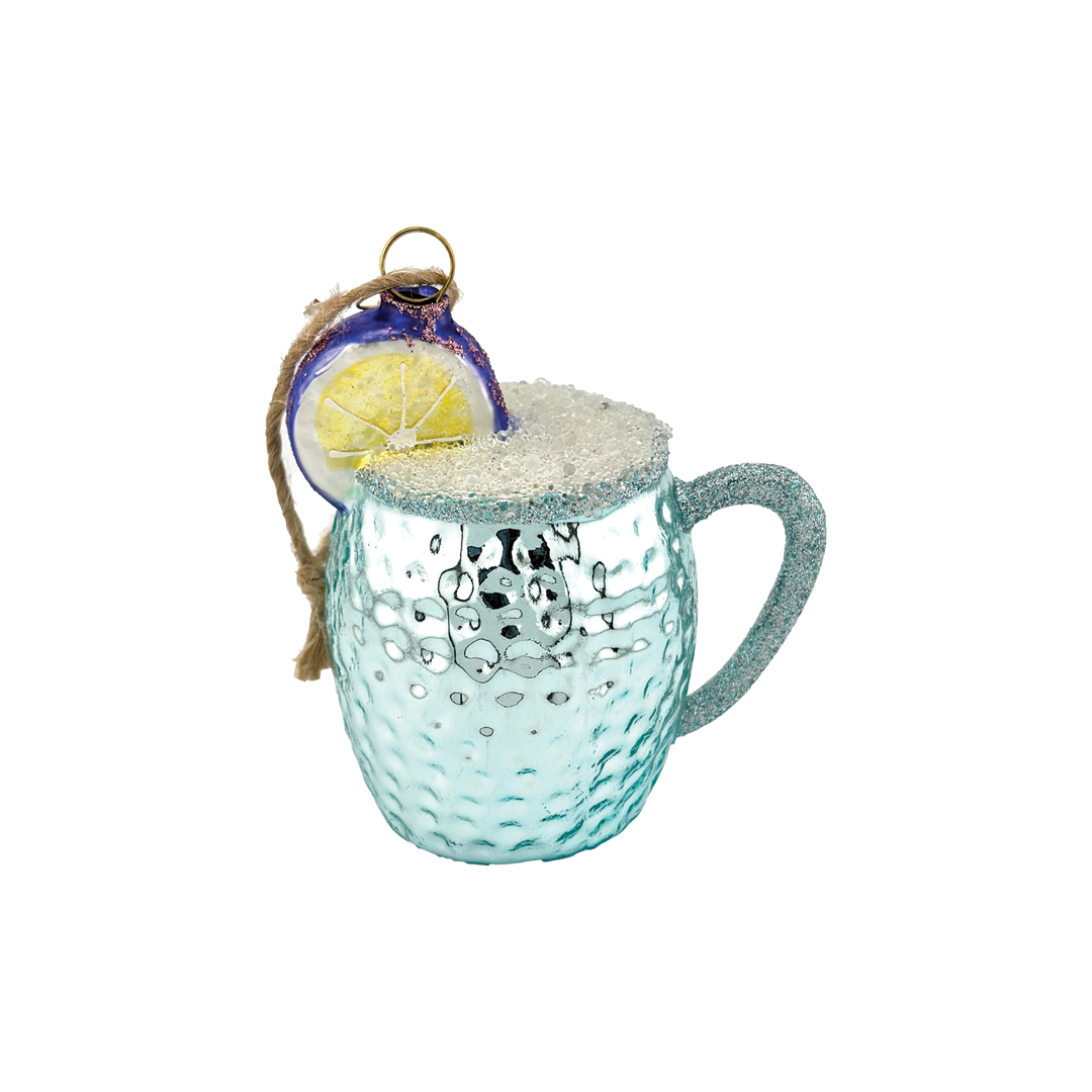 Moscow Mule Ornament - Purple & Light Blue