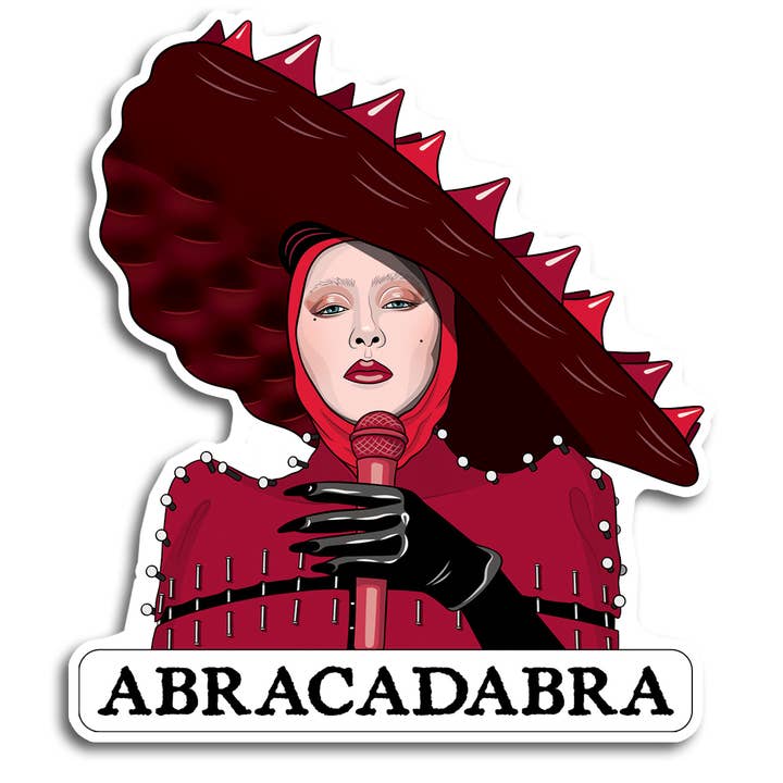Die Cut Sticker: Lady Gaga Abracadabra