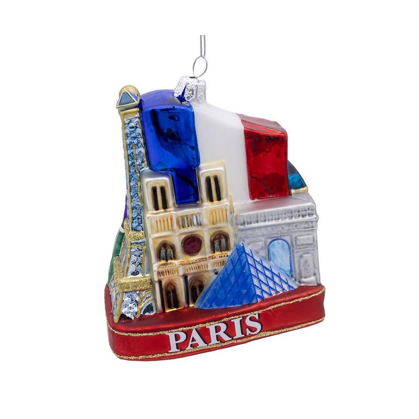 Paris City Glass Ornament