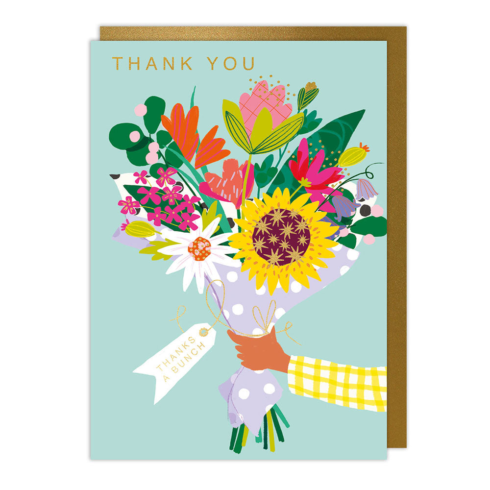 Bouquet Thank You Greeting Card
