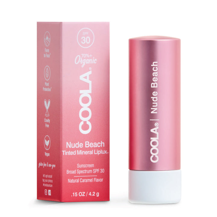SPF 30 Coola Mineral Liplux Lip Balm - Nude Beach