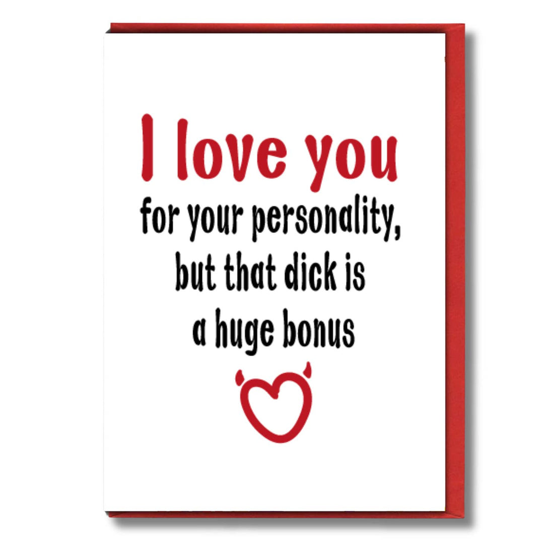 Huge Bonus Greeting Card