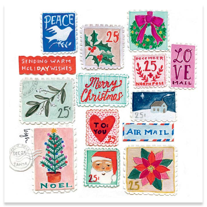 Warmest Postal Wishes Holiday Card