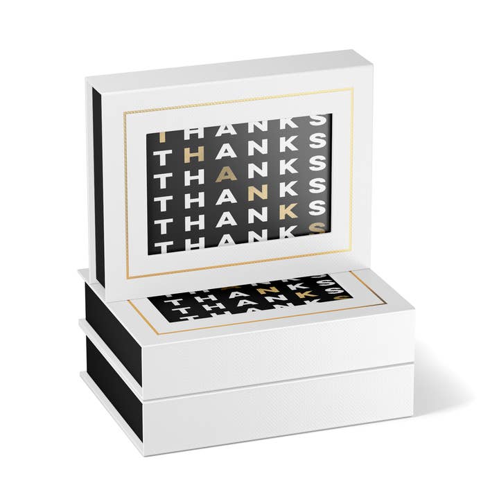 Stepped Thank You Boxed Cards