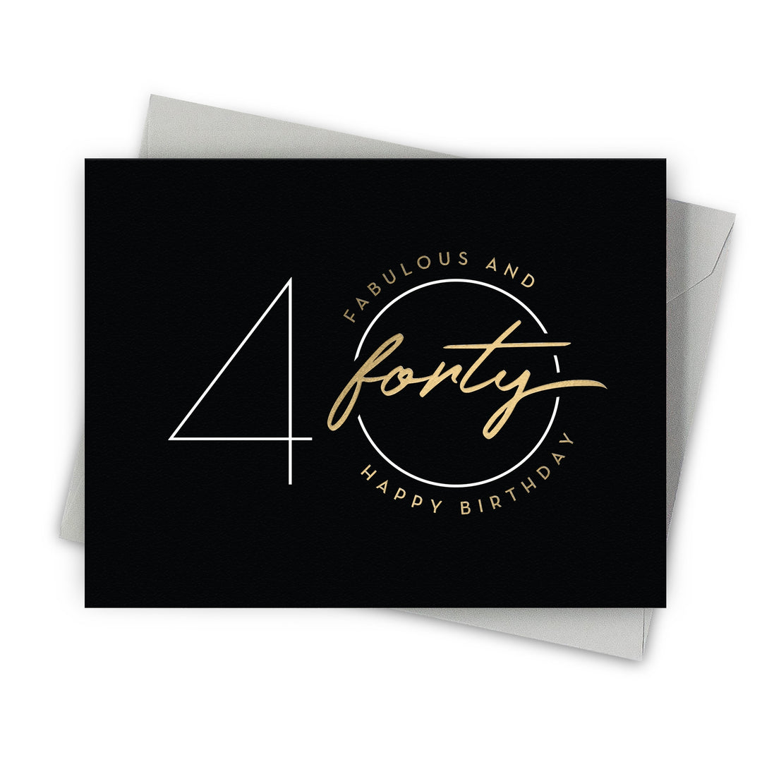 Fabulous Forty Birthday Card