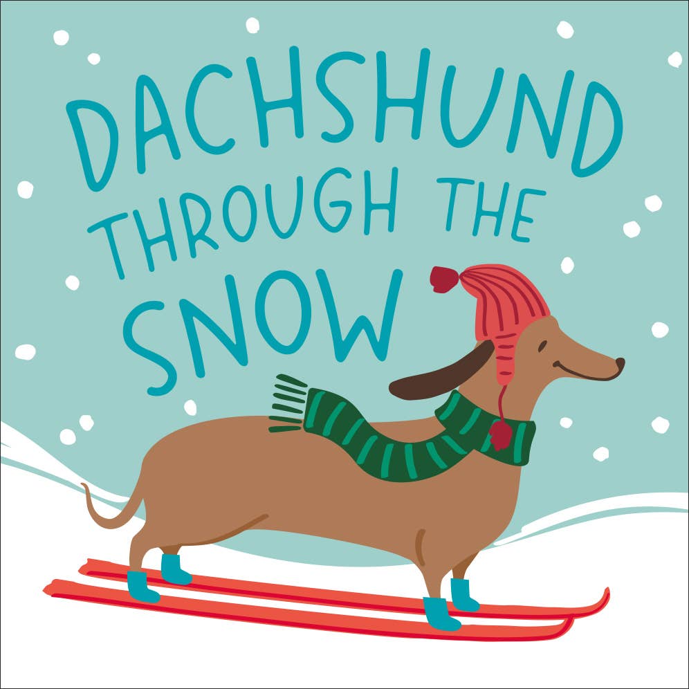 Daschund Christmas Cocktail Napkins