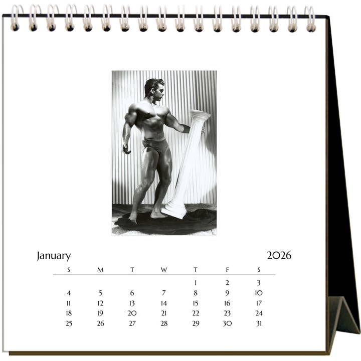 2026 Beefcake Easel Desk Calendar