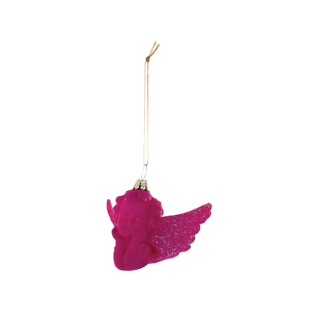 Wee Cherubs Ornament - Red