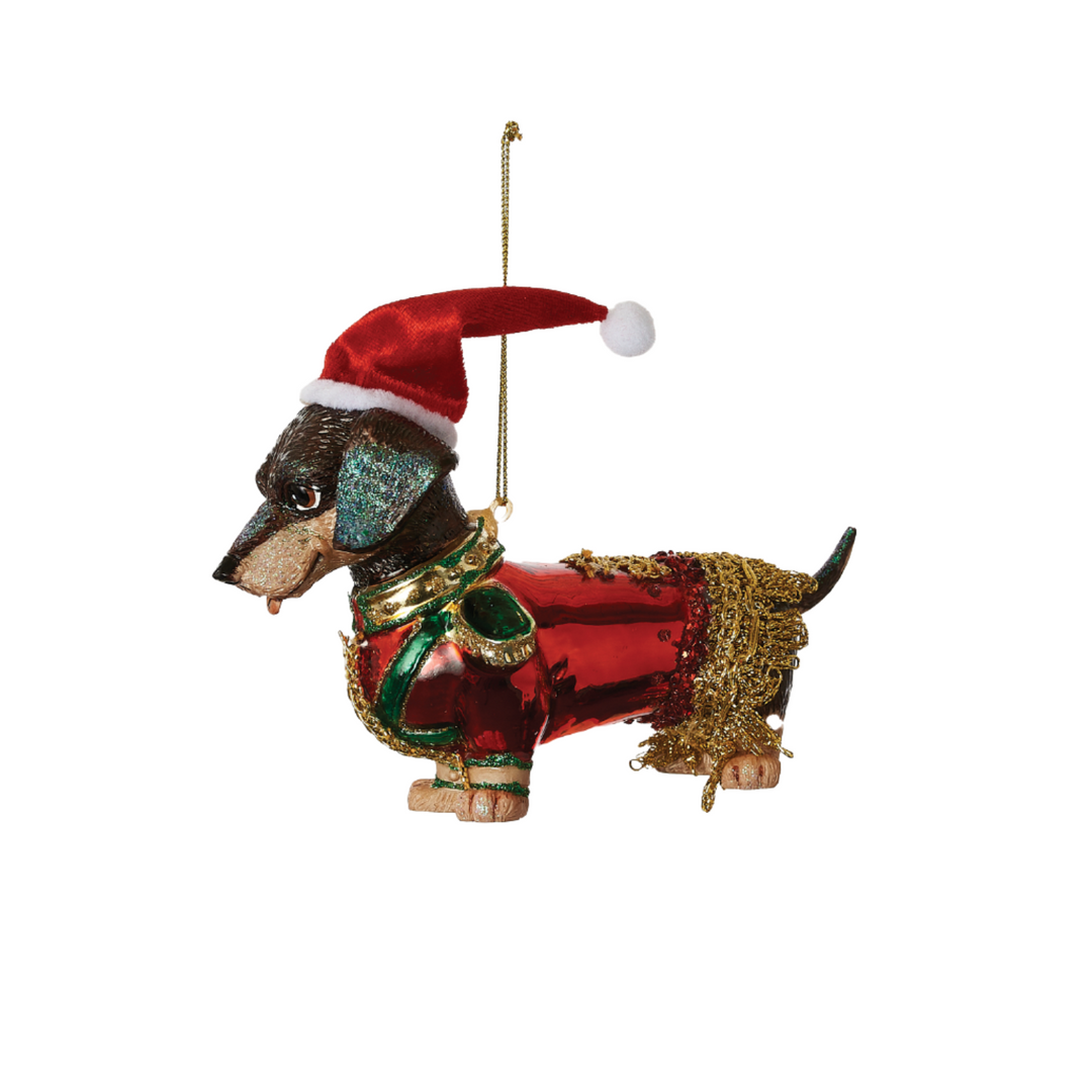 Party Dog Ornament - Dachshund