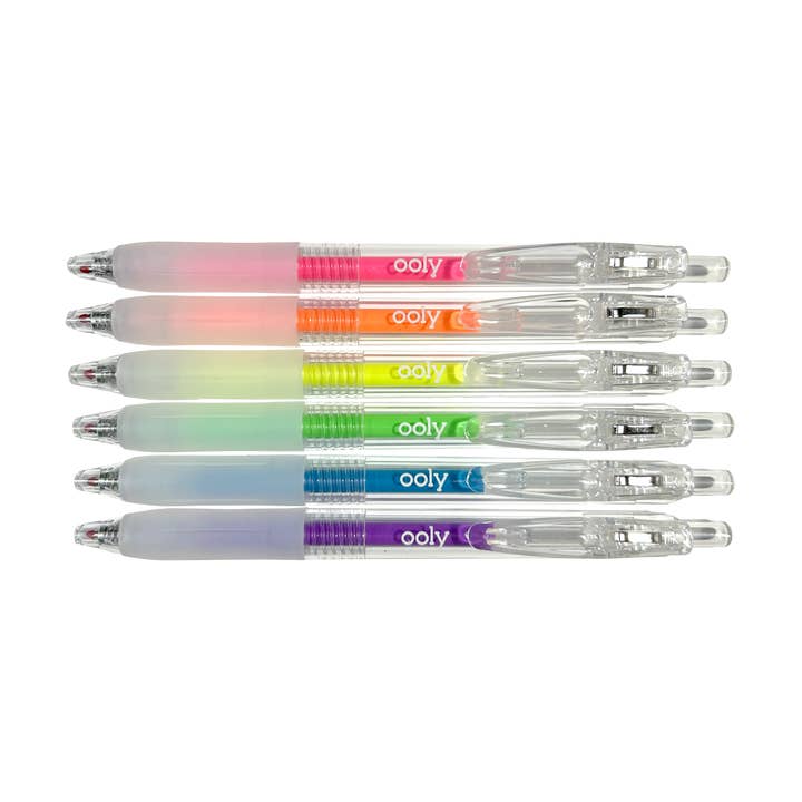 Jelly Gloss Neon Multi-Surface Deco Gel Pens - Set Of 6