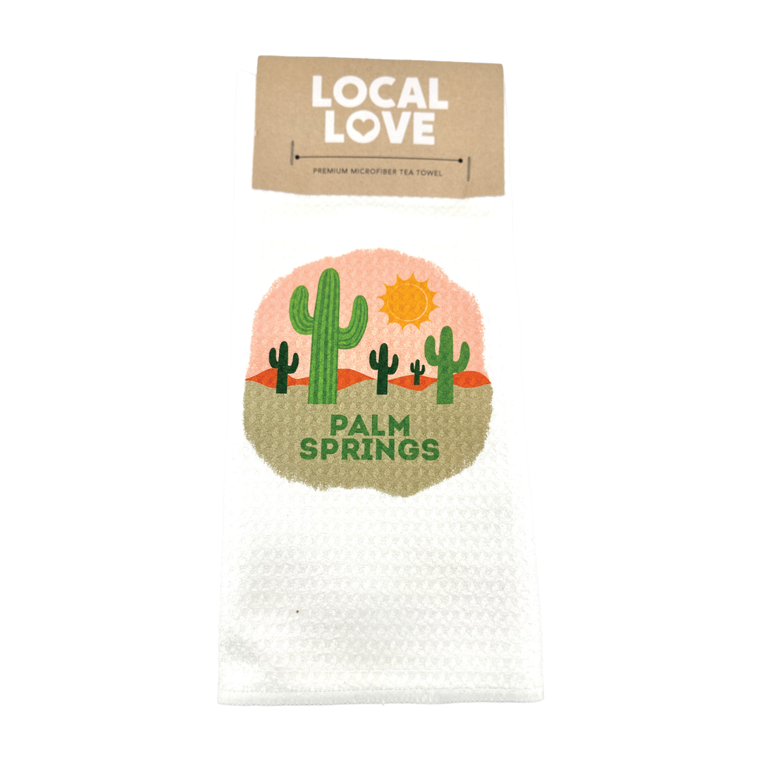 Desert Landscape Palm Springs Tea Towel