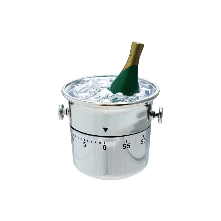 Champagne On Ice Shaped 1 Hour Twist Timer