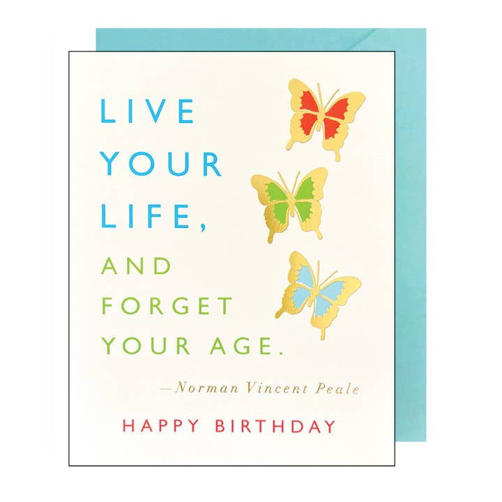 Live Your Life Birthday Card