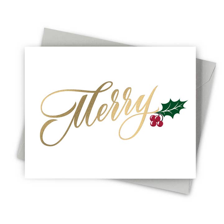 Elegant Merry Boxed Blank Cards