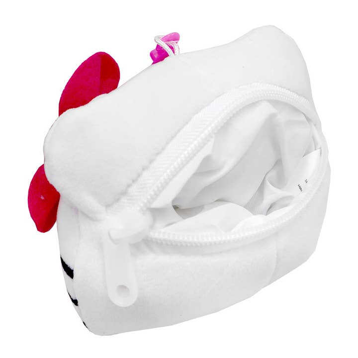 Hello Kitty Plush Head Bag With Hot Pink Ribbon