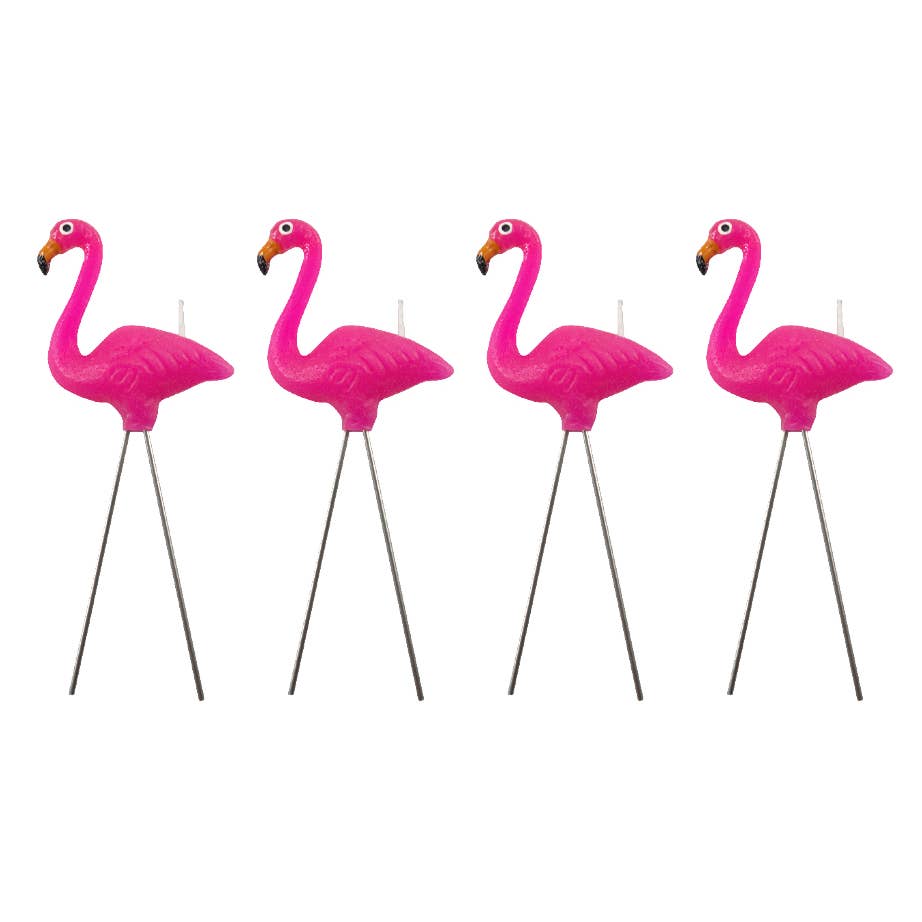 Flamingo Birthday Candles