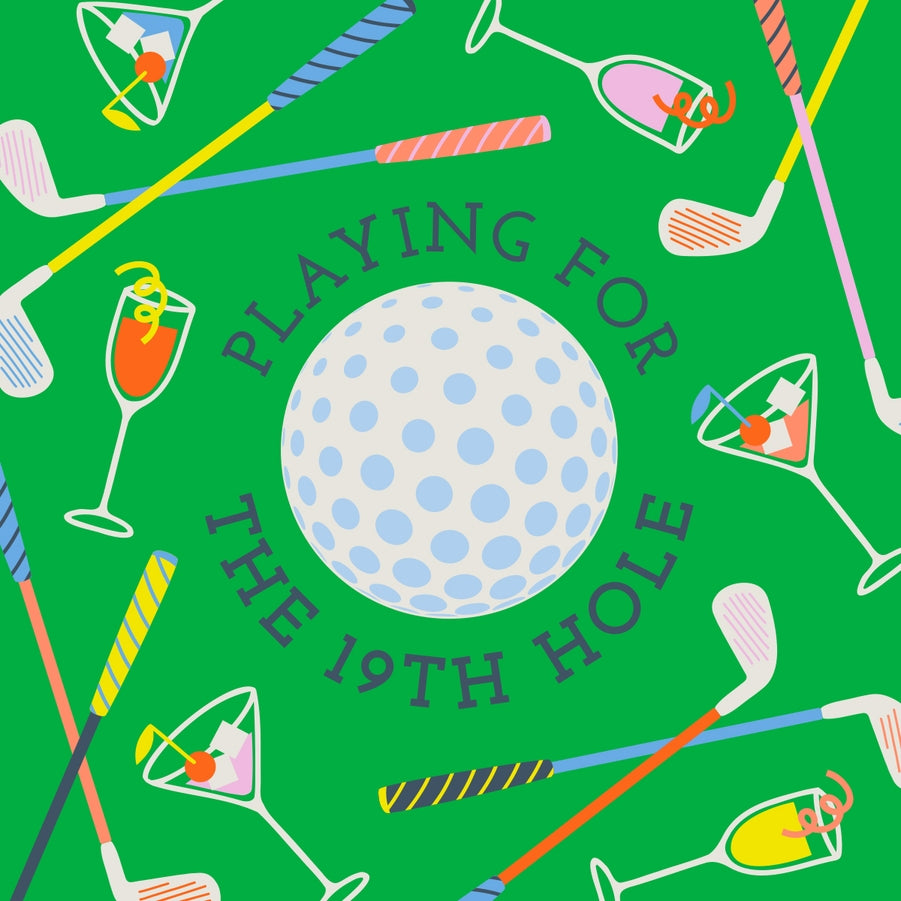 19th Hole Golf Cocktail Napkins
