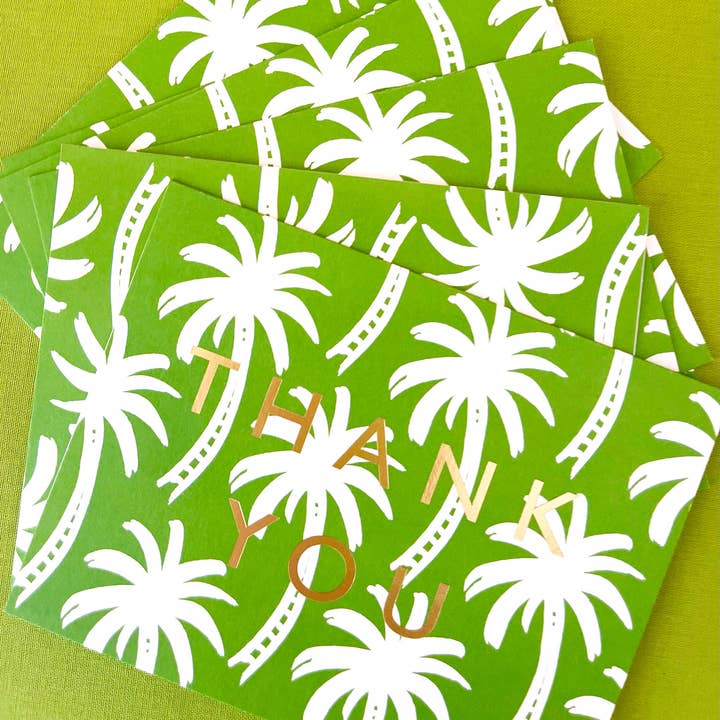 Green Palms Thank You Boxed Set Of 8