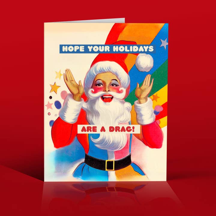 Christmas Is A Drag Holiday Card