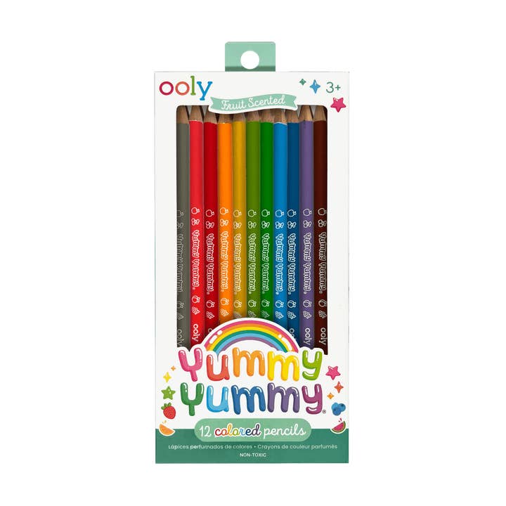 Yummy Yummy Fruit Scented Colored Pencils - Set Of 12