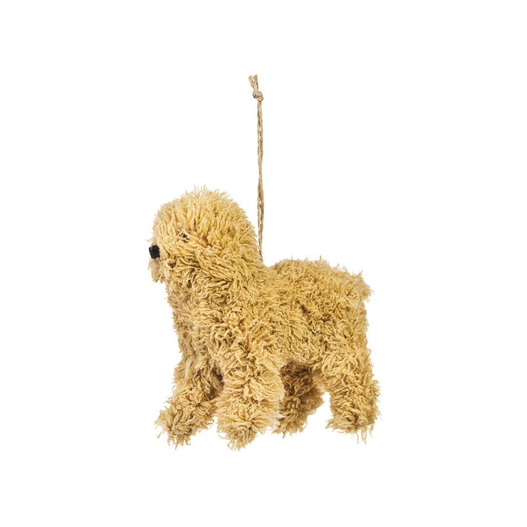 Poodle Ornament - Golden