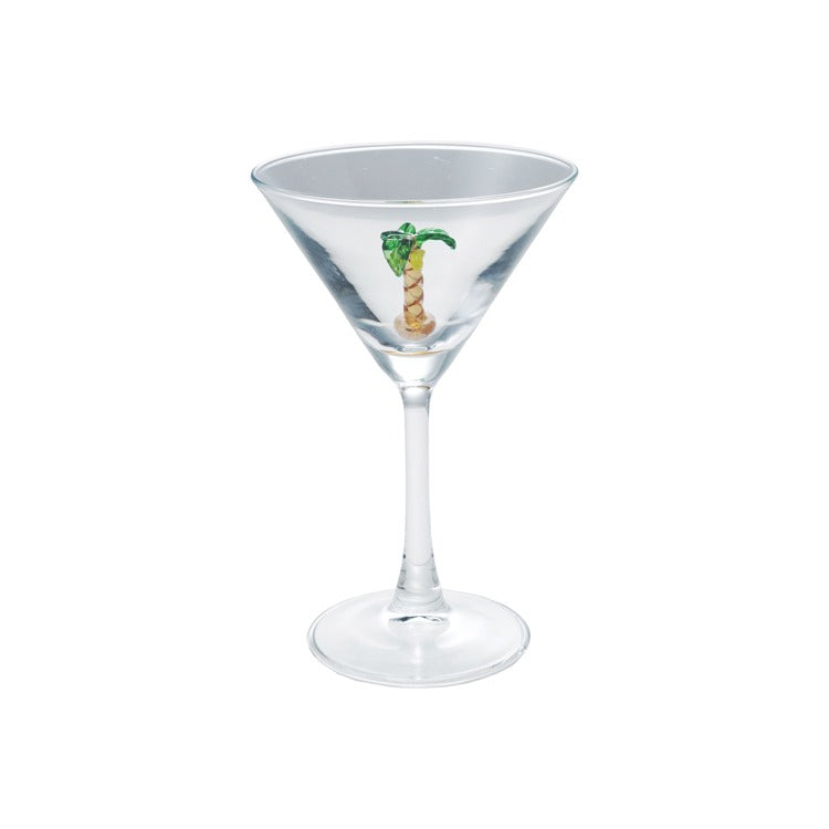 Palm Tree Martini Glass
