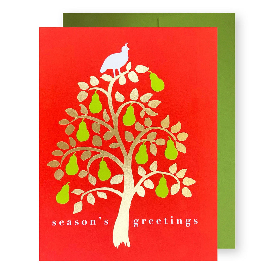 Pear Tree Holiday Card