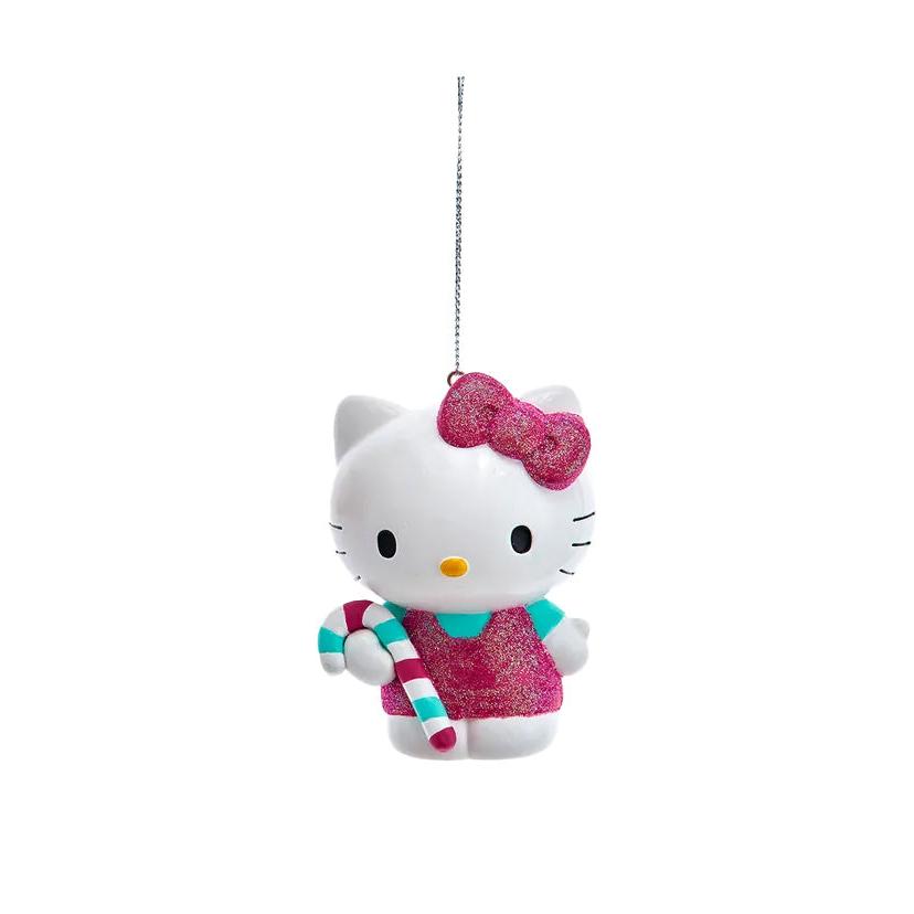 Hello Kitty Ornament - Candy Cane