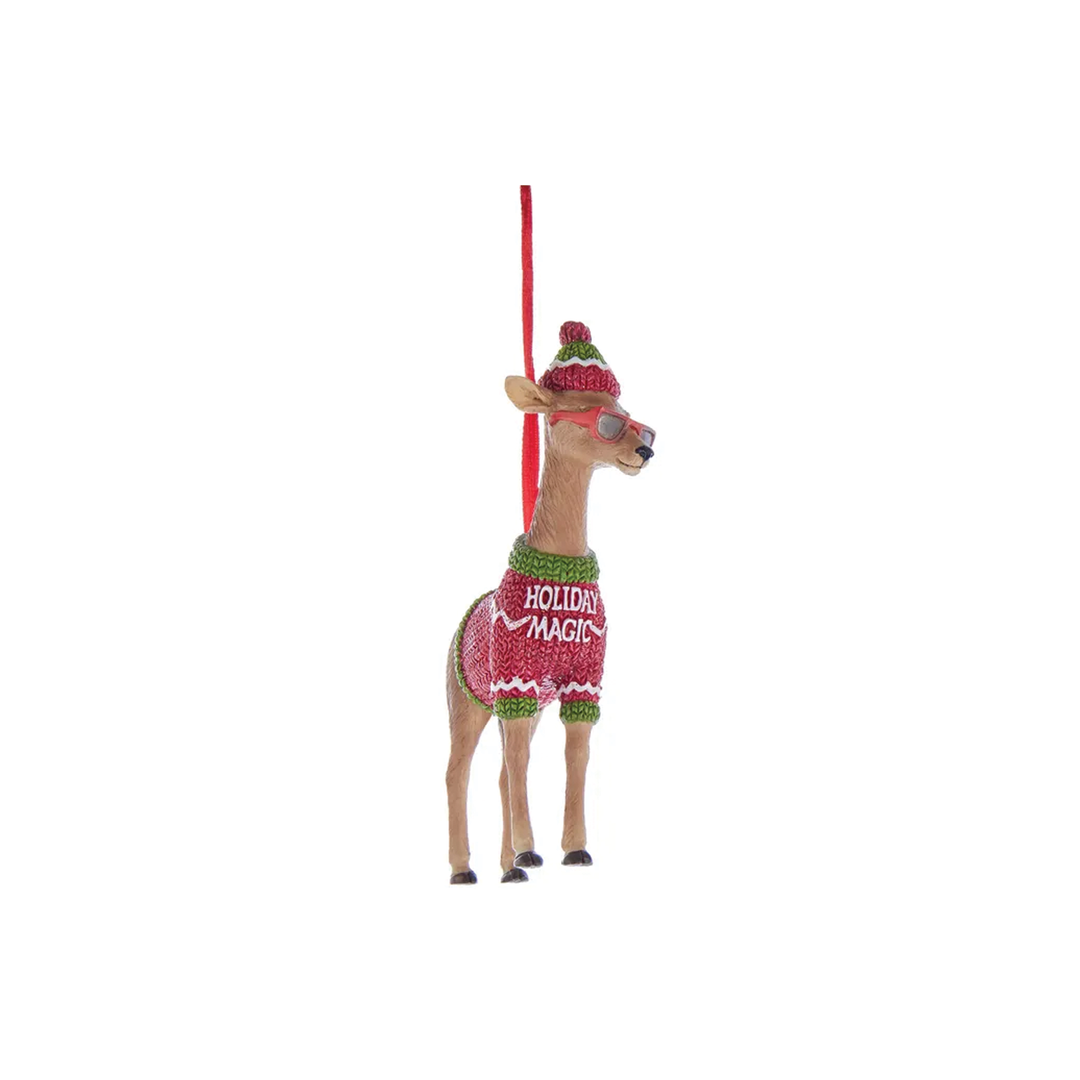Cool Yule Deer Ornament - Holiday Magic