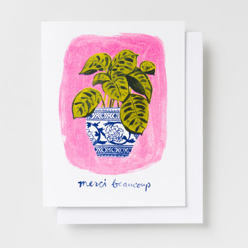 Merci Beaucoup Risograph Card