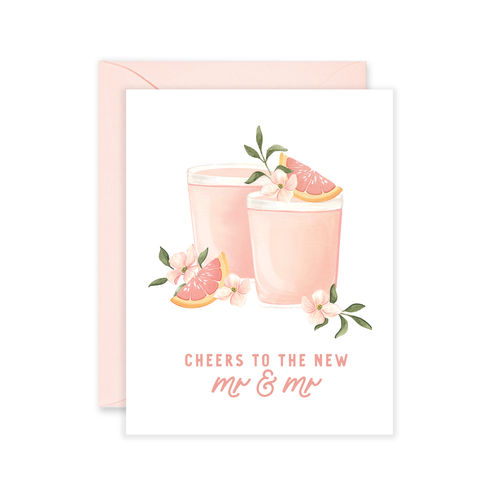 Cheers To The New Mr. & Mr. Greeting Card